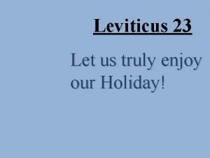 Leviticus 23