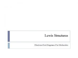 Rules for drawing lewis structures