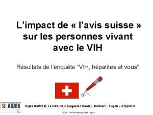 Limpact de lavis suisse sur les personnes vivant