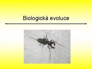 Biologick evoluce Doporuen literatura Flegr J vod do