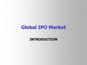 Introduction to ipo