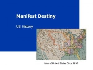 Manifest destiny map