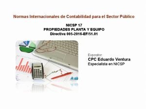 Normas Internacionales de Contabilidad para el Sector Pblico