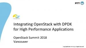 Integrating Open Stack with DPDK for High Performance