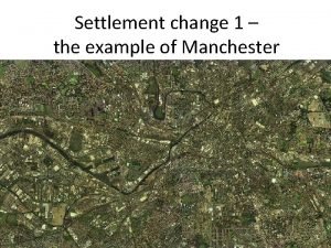 Settlement hierarchy