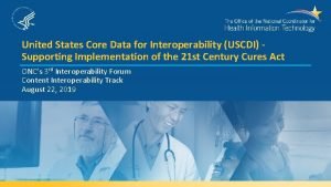 Us core data for interoperability