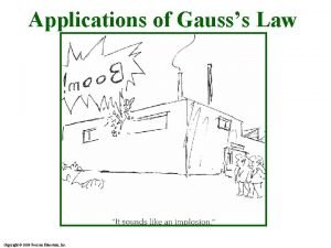 Applications of Gausss Law Copyright 2009 Pearson Education