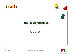 Interessentanalyse Arne U Hoff 13 11 2006 Mte