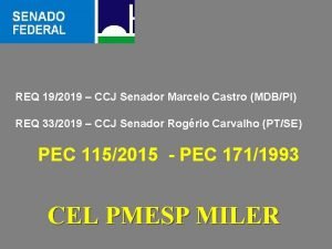 REQ 192019 CCJ Senador Marcelo Castro MDBPI REQ