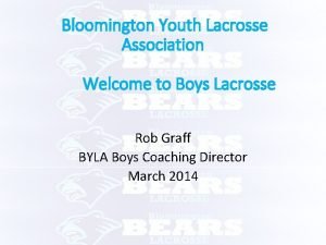Bloomington youth lacrosse