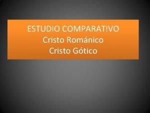 Cristo románico y gótico