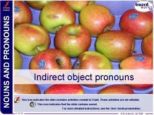 Indirect object pronouns french
