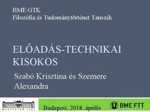 Szabó krisztina bme Szabó krisztina bme