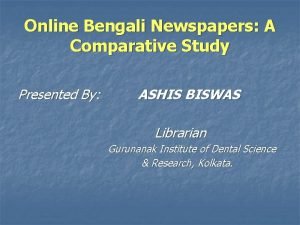 Bengali newspapers online