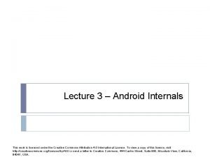 Android internals