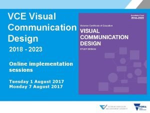 Vcaa visual communication