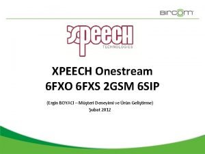 XPEECH Onestream 6 FXO 6 FXS 2 GSM