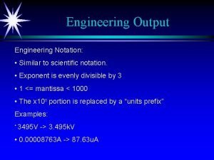 Examples of engineering notation