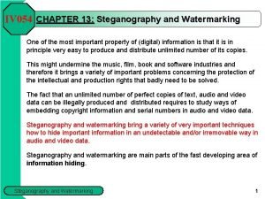 Examples of steganography