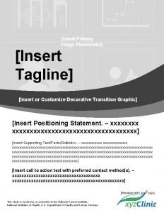 Insert Tagline Insert or Customize Decorative Transition Graphic