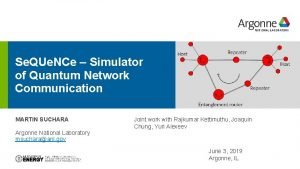 Quantum network simulator