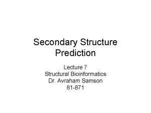 Phd secondary structure prediction