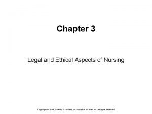 Chapter 3 legal and ethical issues