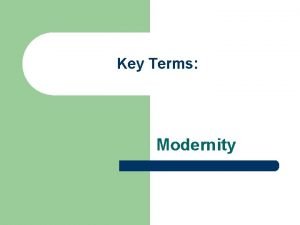 Modernity ترمس