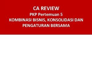 Kombinasi dan konsolidasi bisnis internasional