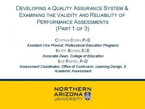 Quality assurance Quality assurance