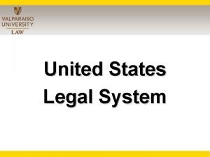 United States Legal System Three Branches of Government