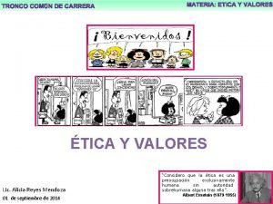 TICA Y VALORES Lic Alicia Reyes Mendoza 01