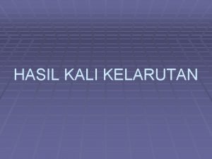 Larutan adalah campuran yang