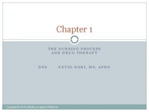 Nursing process in drug therapy