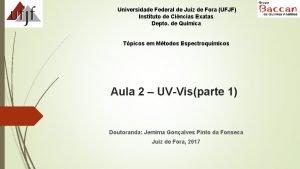 Universidade Federal de Juiz de Fora UFJF Instituto