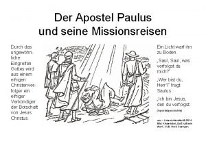 Paulus erste missionsreise