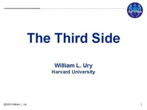 William ury third side