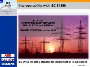 Iec 61850 interoperability testing