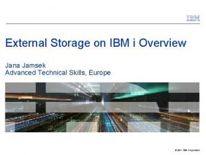 Ibm iseries external storage