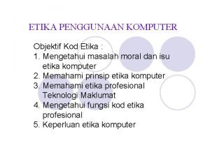 Etika komputer