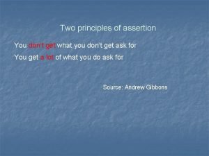 Discrepancy assertion