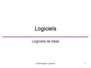 Classification des logiciels