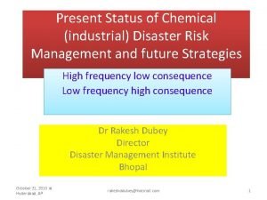 Chemical disaster management