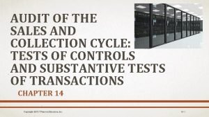 Internal controls for sales and collection cycle