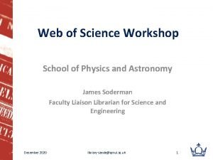 Qmul web of science