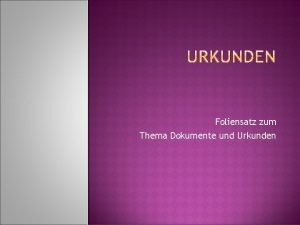 Dokumentenmappe für urkunden