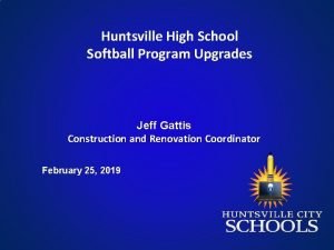 Huntsville high school softball