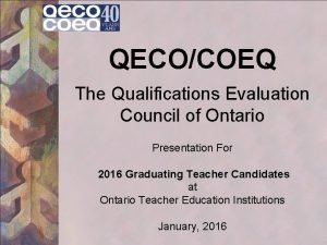 Qeco letters