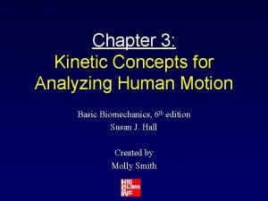 Chapter 3 Kinetic Concepts for Analyzing Human Motion