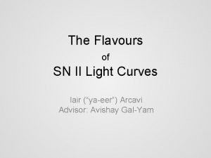 The Flavours of SN II Light Curves Iair
